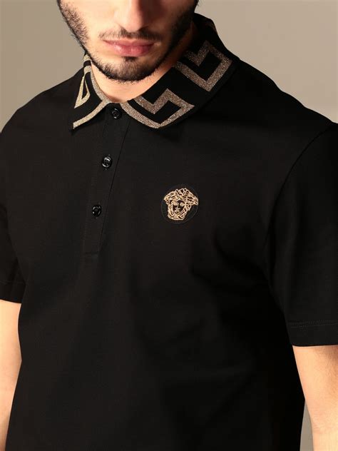 polo versace|Versace men's polo shirt sale.